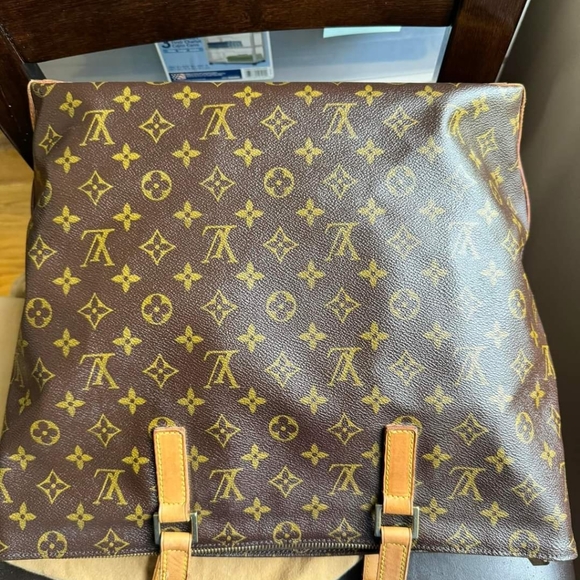 Cabas Mezzo tote shoulder bag monogram Carryall with Duster included - Picture 2 of 12